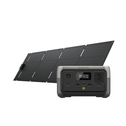 EcoFlow RIVER 2 Tragbare Powerstation (CH-Version) RIVER 2 (CH-Version) + 60W Tragbares Solarpanel