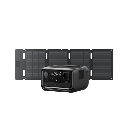 EcoFlow RIVER 3 Plus Solargenerator (PV 60 W) RIVER 3 Plus / 45 W Tragbares Solarpanel (Typ C)