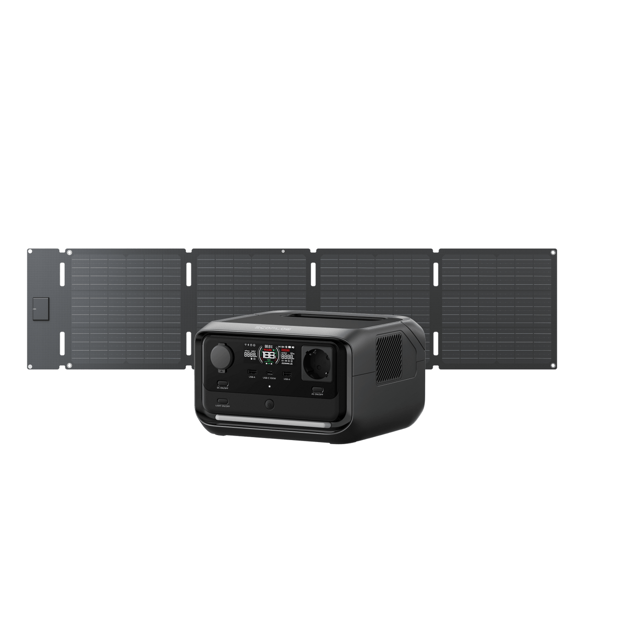 EcoFlow RIVER 3 Plus Solargenerator (PV 60 W) RIVER 3 Plus / 60 W Tragbares Solarpanel (Typ C)