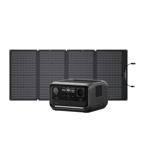 EcoFlow RIVER 3 Plus Solargenerator (PV 60 W) RIVER 3 Plus / 110 W Tragbares Solarpanel