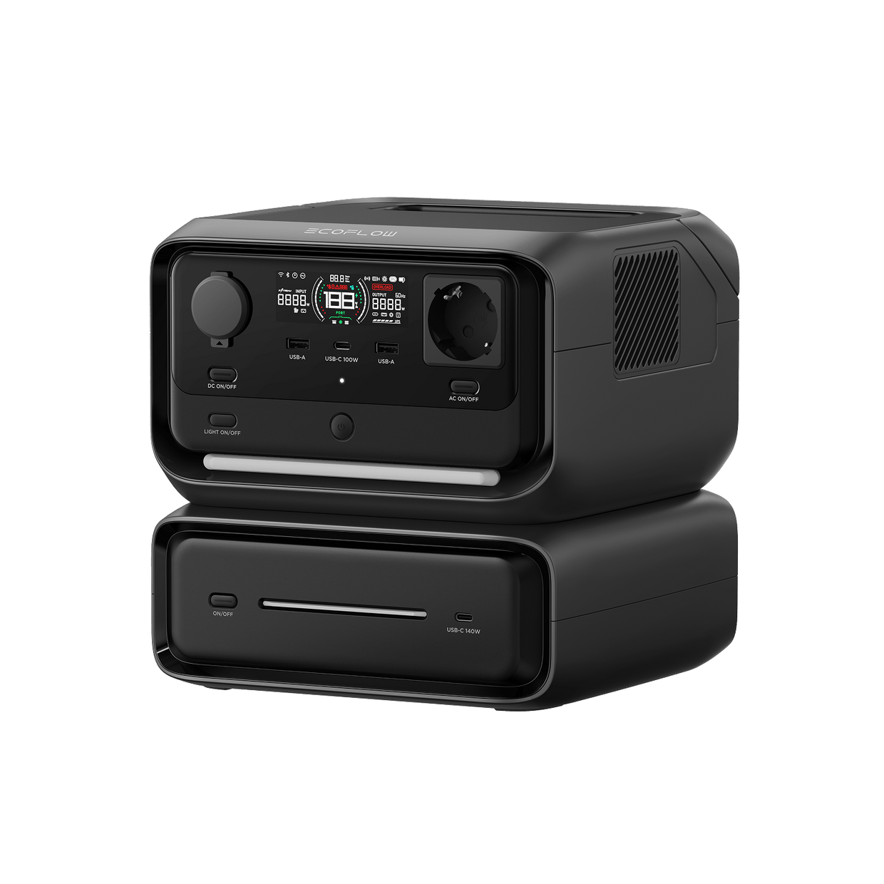 EcoFlow RIVER 3 Plus Tragbare Powerstation RIVER 3 Max (RIVER 3 Plus + Zusatzbatterie 300)