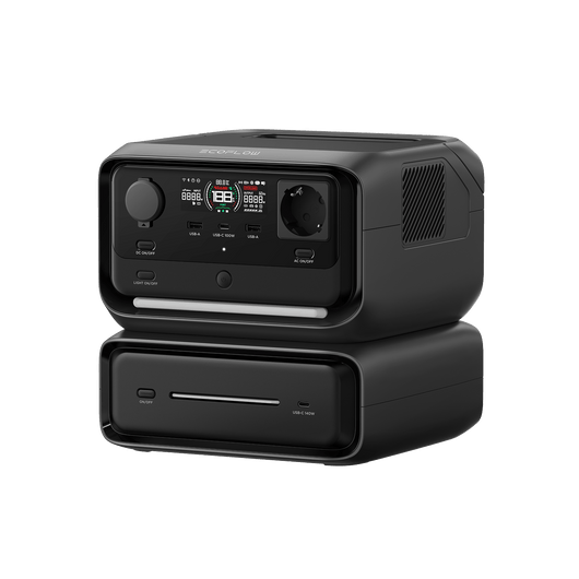 EcoFlow RIVER 3 Plus Tragbare Powerstation RIVER 3 Max (RIVER 3 Plus + Zusatzbatterie 300)