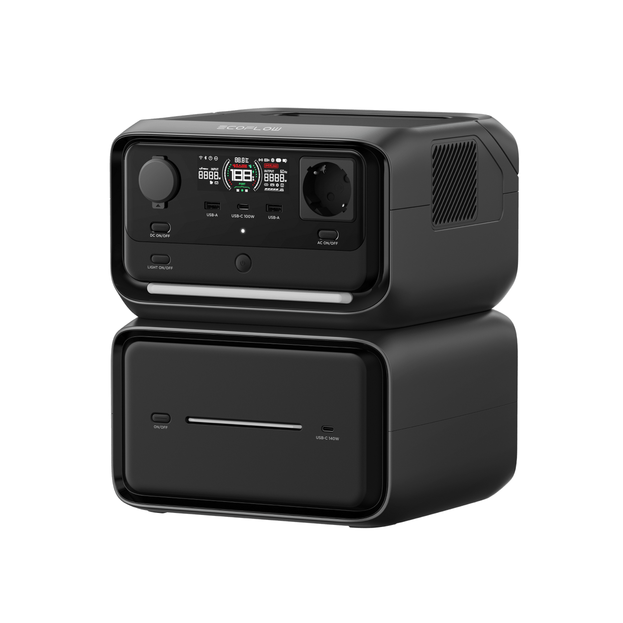 EcoFlow RIVER 3 Plus Tragbare Powerstation RIVER 3 Max Plus (RIVER 3 Plus + Zusatzbatterie 600)