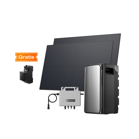 EcoFlow STREAM AC Pro STREAM AC Pro / 2 × 450 W Starres Solarpanel + STREAM Mikro-Wechselrichter