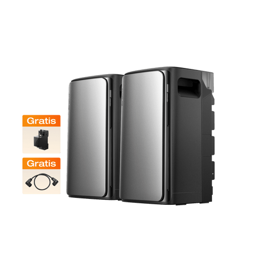 EcoFlow STREAM AC Pro/AC Balkonkraftwerk mit Speicher 2 × STREAM AC Pro mit STREAM Parallelkabel (0% MwSt. - nur in Deutschland) / /