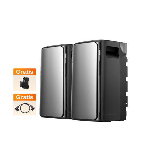 EcoFlow STREAM AC Pro/AC Balkonkraftwerk mit Speicher 2 × STREAM AC Pro mit STREAM Parallelkabel (0% MwSt. - nur in Deutschland) / /