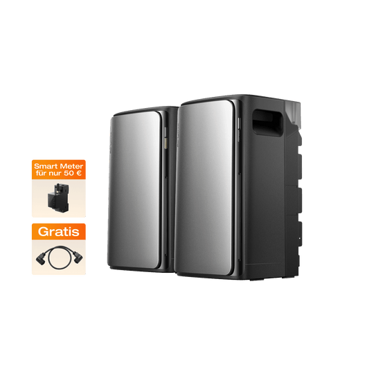 EcoFlow STREAM AC Pro/AC Balkonkraftwerk mit Speicher STREAM AC Pro (0 % MwSt. – nur in Deutschland) / STREAM Ultra (4 MPPT mit 1 × GRATIS STREAM Parallelkabel)