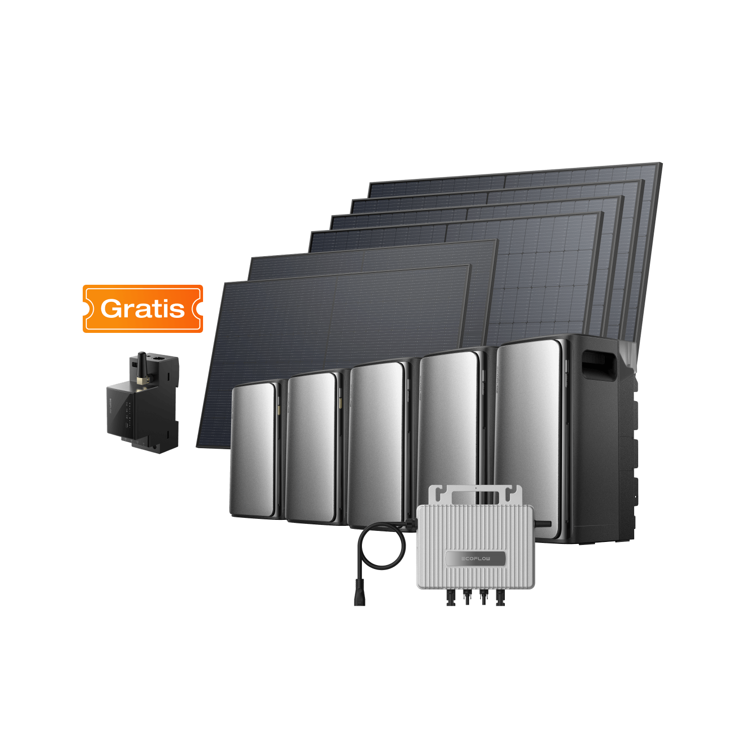 EcoFlow STREAM Balkonkraftwerk EcoFlow STREAM Serie Premium Set (2 980 Wp) (0 % MwSt. – nur in Deutschland)