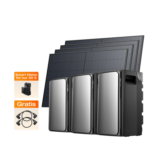 EcoFlow STREAM Balkonkraftwerk mit Speicher STREAM Serie Advanced Set (2 080 Wp)