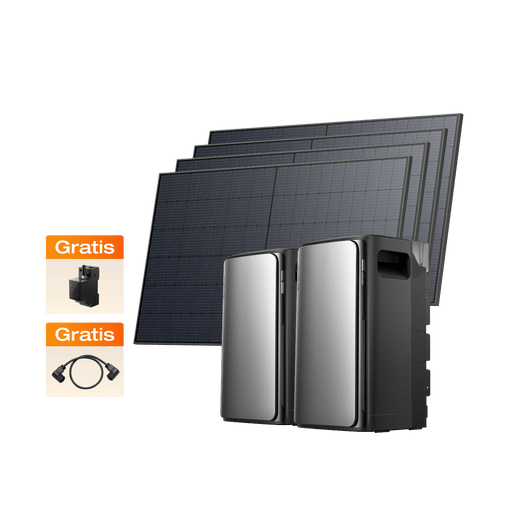 EcoFlow STREAM Balkonkraftwerk mit Speicher STREAM Basic System Set 3.84 kWh (2 080Wp)