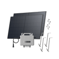 Laden Sie das Bild in Galerie -Viewer, {EcoFlow STREAM Garden/Ground Kit (1040Wp) 2 × 520W Rigid Solar Panel + STREAM Microinverter / Bracket: Adjustable Solar Support
