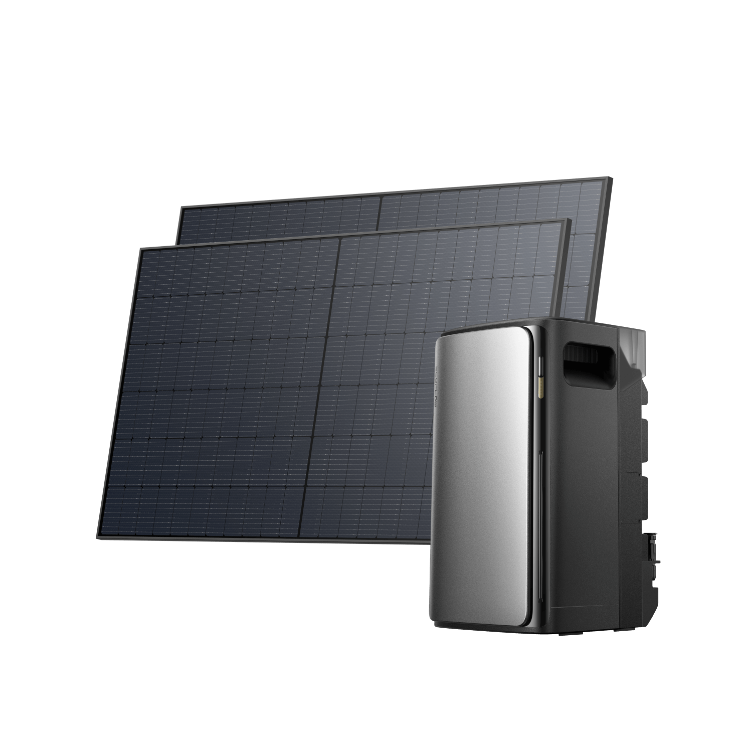 EcoFlow STREAM Pro/Max Balkonkraftwerk mit Speicher(Generalüberholt) STREAM Pro + 2 × 450 W Starres Solarpanel