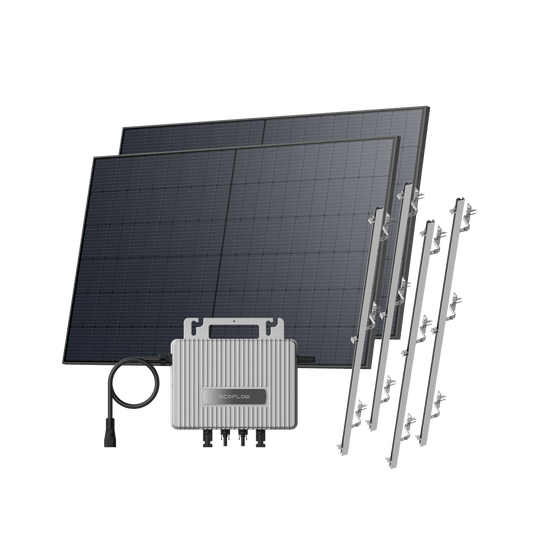 EcoFlow STREAM Roof Kit Pitched Roof / (1040Wp) 2 × 520W Rigid Solar Panel + STREAM Microinverter / Bracket: Pitched Roof