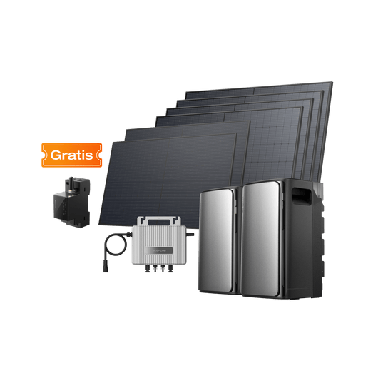 EcoFlow STREAM Ultra/Pro STREAM Ultra / STREAM AC Pro + 4 × 520 W Starres Solarpanel + 2 × 400 W Starres Solarpanel + STREAM Mikro-Wechselrichter
