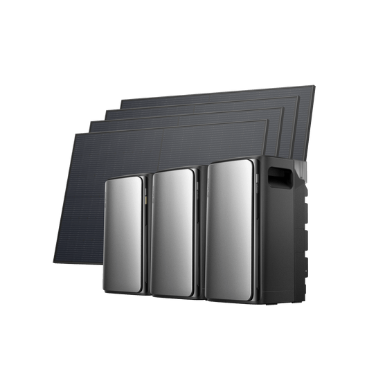 EcoFlow STREAM Ultra/Pro/Max STREAM Ultra (0 % MwSt. – nur in Deutschland) / 2 × STREAM AC Pro + 4 × 520 W Starres Solarpanel (mit 2 × GRATIS STREAM Parallelkabel)