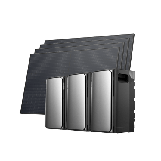 EcoFlow STREAM Ultra/Pro/Max STREAM Ultra (0 % MwSt. – nur in Deutschland) / 2 × STREAM AC + 4 × 450 W Starres Solarpanel (mit 2 × GRATIS STREAM Parallelkabel)