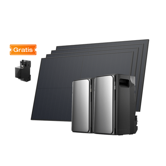 EcoFlow STREAM Ultra/Pro/Max Balkonkraftwerk mit Speicher STREAM Ultra (0 % MwSt. – nur in Deutschland) / STREAM Pro + 4 × 450 W Starres Solarpanel (mit 1 × GRATIS STREAM Parallelkabel)