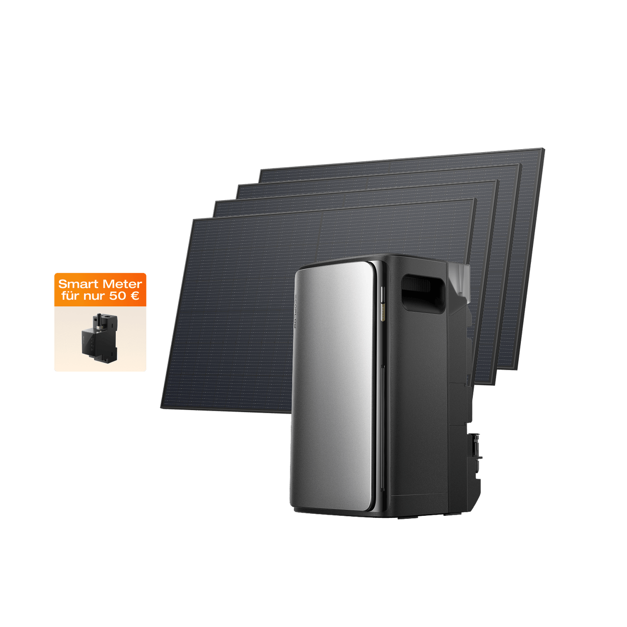 EcoFlow STREAM Ultra/Pro/Max Balkonkraftwerk mit Speicher STREAM Ultra (0 % MwSt. – nur in Deutschland) / 4 × 450 W Starres Solarpanel