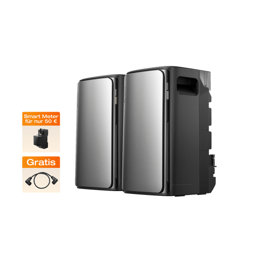 EcoFlow STREAM Ultra/ STREAM Pro Balkonkraftwerk mit Speicher (7 MPPT | 3 840 Wh Kapazität) STREAM Ultra + STREAM Pro (Gratis 1 × Parallelkabel) (0 % MwSt. – nur in Deutschland)