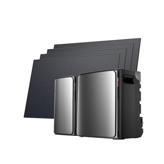 EcoFlow STREAM Ultra X STREAM Ultra X (0 % MwSt. – nur in Deutschland) / STREAM AC Pro (mit 1 × GRATIS Parallelkabel) + 4 × 450 W Starres Solarpanel