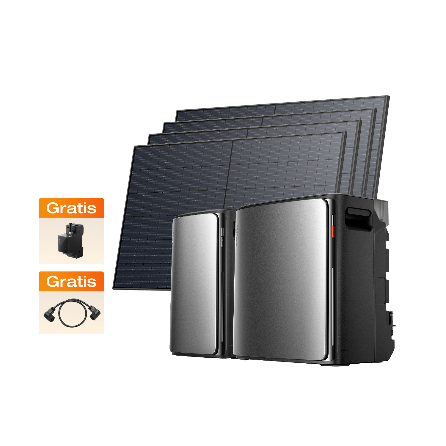 EcoFlow STREAM Ultra X + STREAM AC Pro + 4 × 450W Rigid Solar Panel