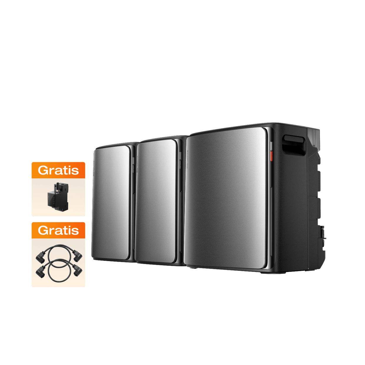 EcoFlow STREAM Ultra X Balkonkraftwerk mit Speicher STREAM Ultra X (0 % MwSt. – nur in Deutschland) / 2 × STREAM AC Pro (mit 2 × GRATIS Parallelkabel)