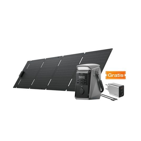 EcoFlow TRAIL Serie DC Tragbare Powerstation TRAIL Plus 300 DC+60 W Solarpanel (Typ-C)