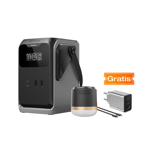 EcoFlow TRAIL Serie DC Tragbare Powerstation TRAIL 200 DC+Campinglampe