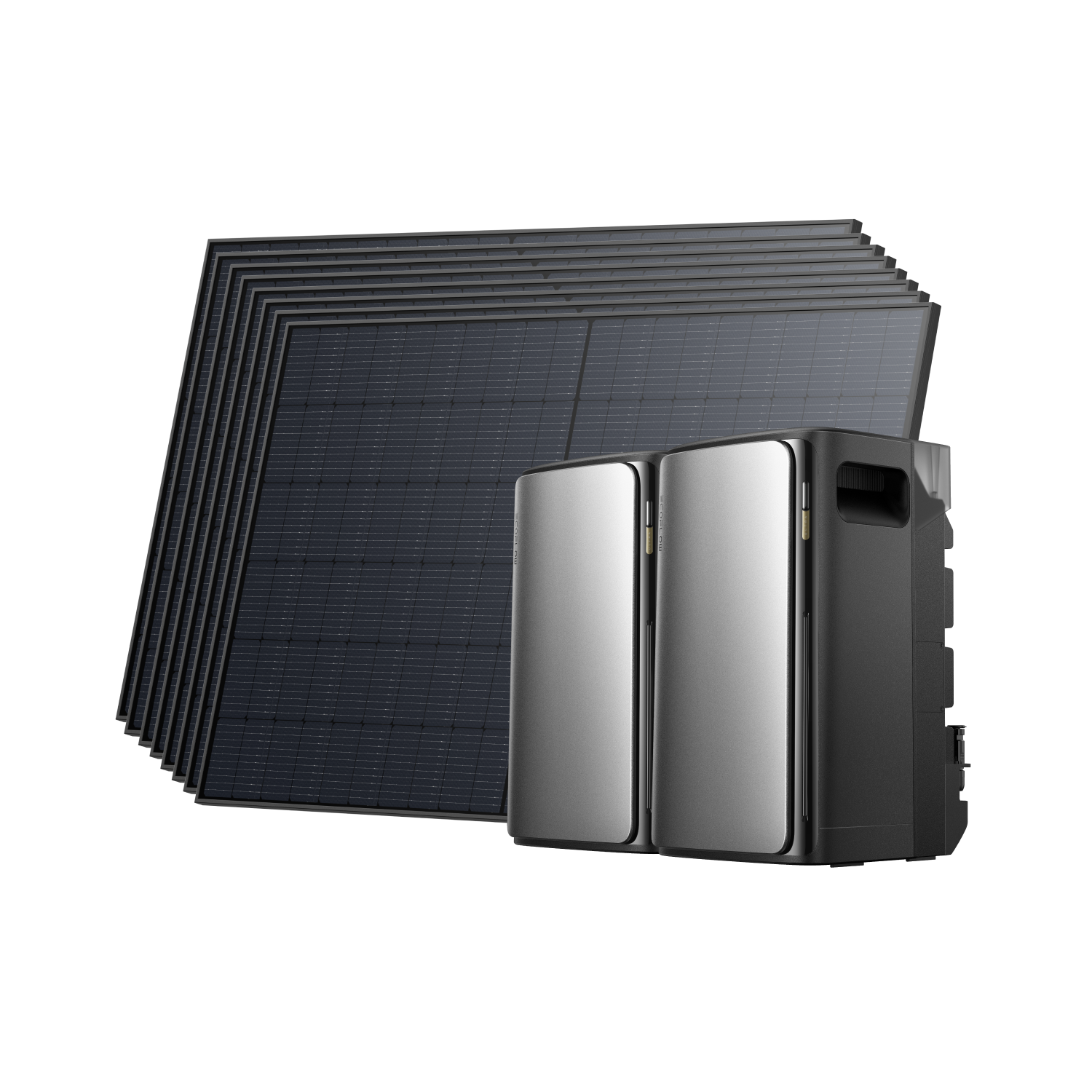 2 × EcoFlow STREAM Ultra + 8 × 450 W Starres Solarpanel