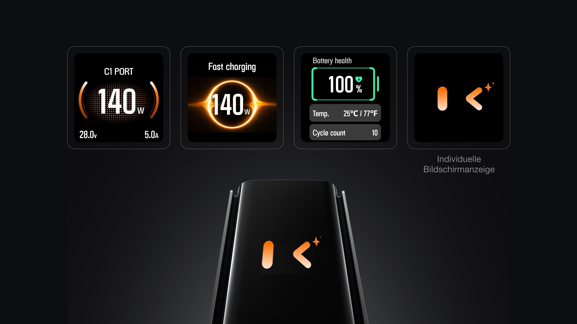 In-App Power Management und Anpassung