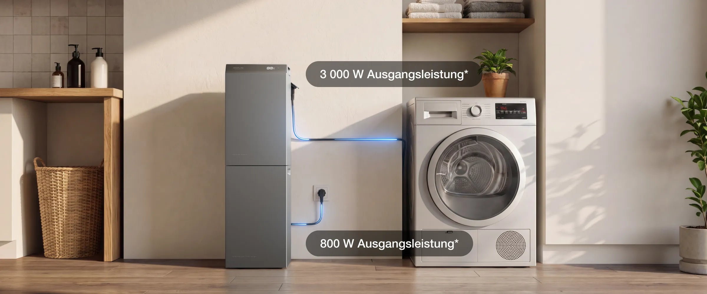 Off-Grid-Ausgang bis zu 3000W*