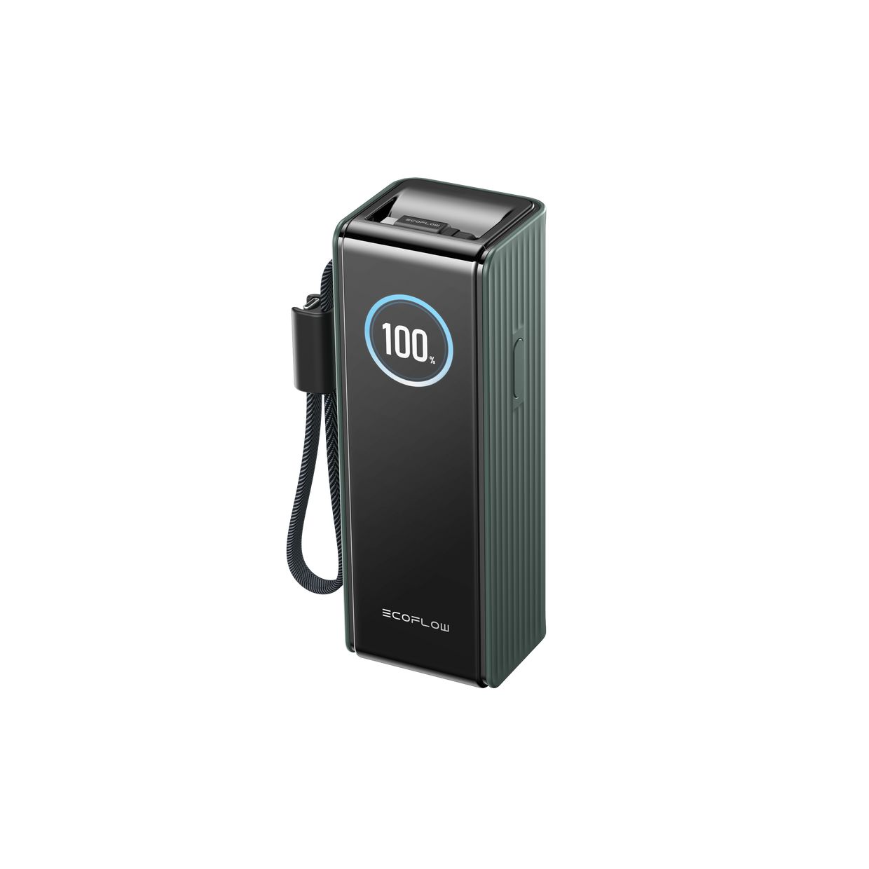 » EcoFlow RAPID 25000mAh Powerbank in Grün, mit einziehbaren Kabeln (100% off)
