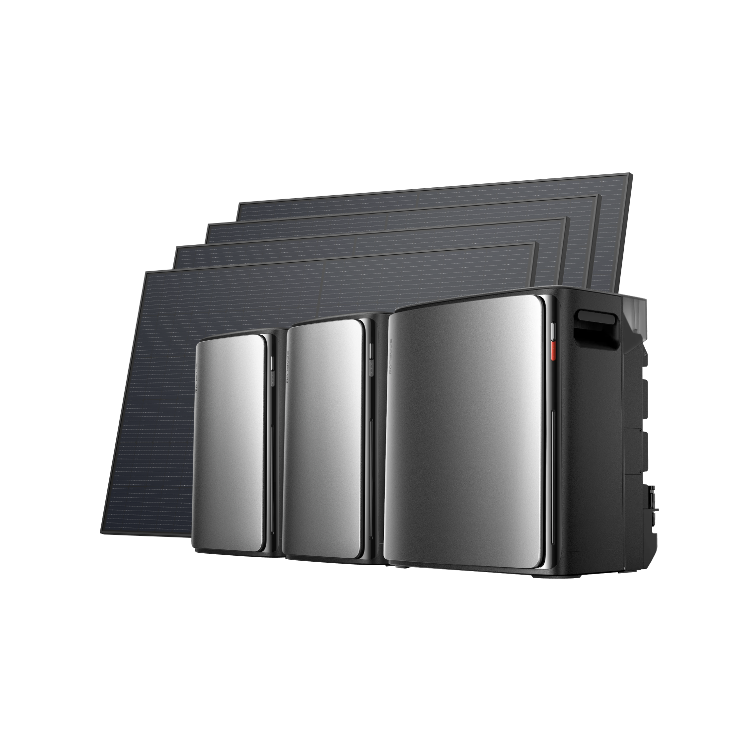 EcoFlow STREAM Ultra X + 2 × STREAM Max+ 4 × 450 W Starres Solarpanel