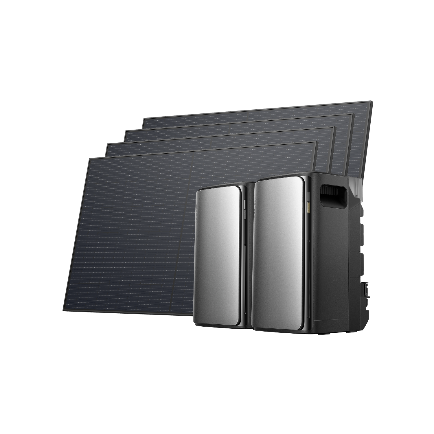 EcoFlow STREAM Ultra + STREAM Max + 4 × 450 W Starres Solarpanel
