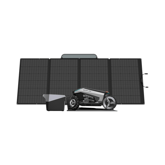 EcoFlow BLADE Mähroboter BLADE + Smart Extra-Batterie+400W Tragbares Solar-Panel