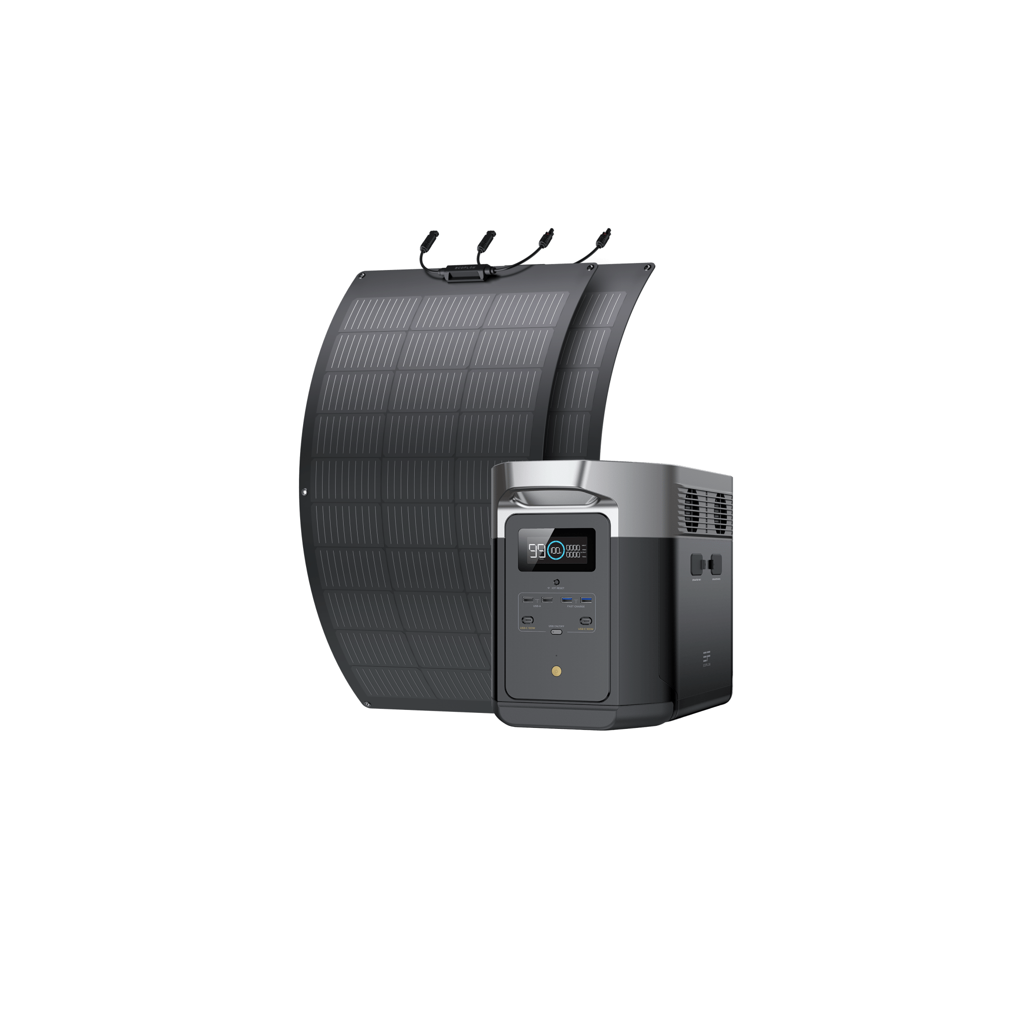 EcoFlow DELTA Max + 100W Flexibles Solarpanel