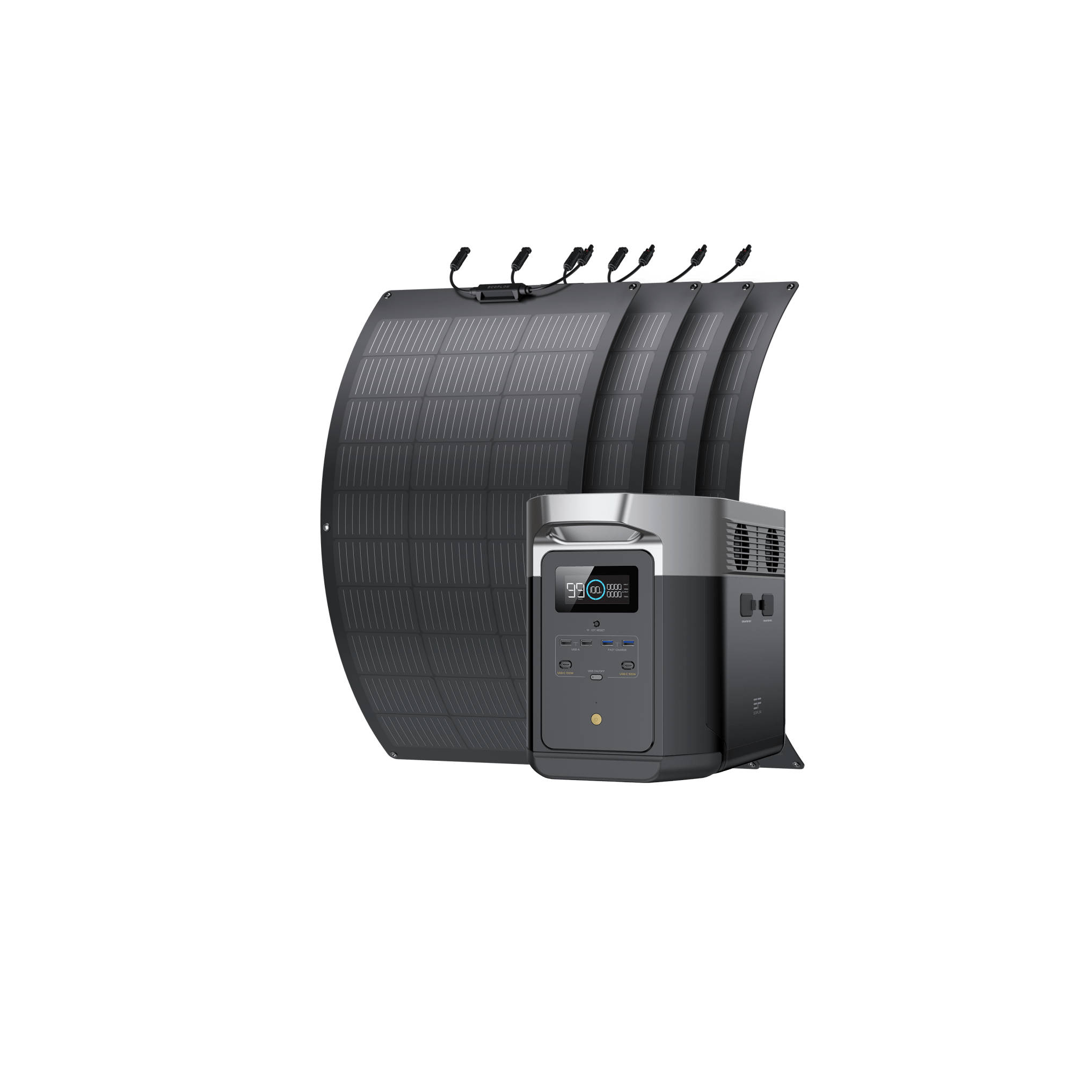 EcoFlow DELTA Max + 100W Flexibles Solarpanel