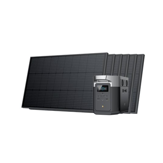 EcoFlow DELTA Max + 100W Starres Solarpanel