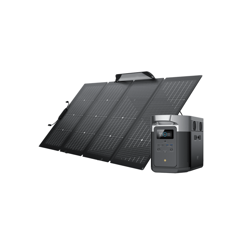 Laden Sie das Bild in Galerie -Viewer, {EcoFlow DELTA Max + 220W Solarpanel
