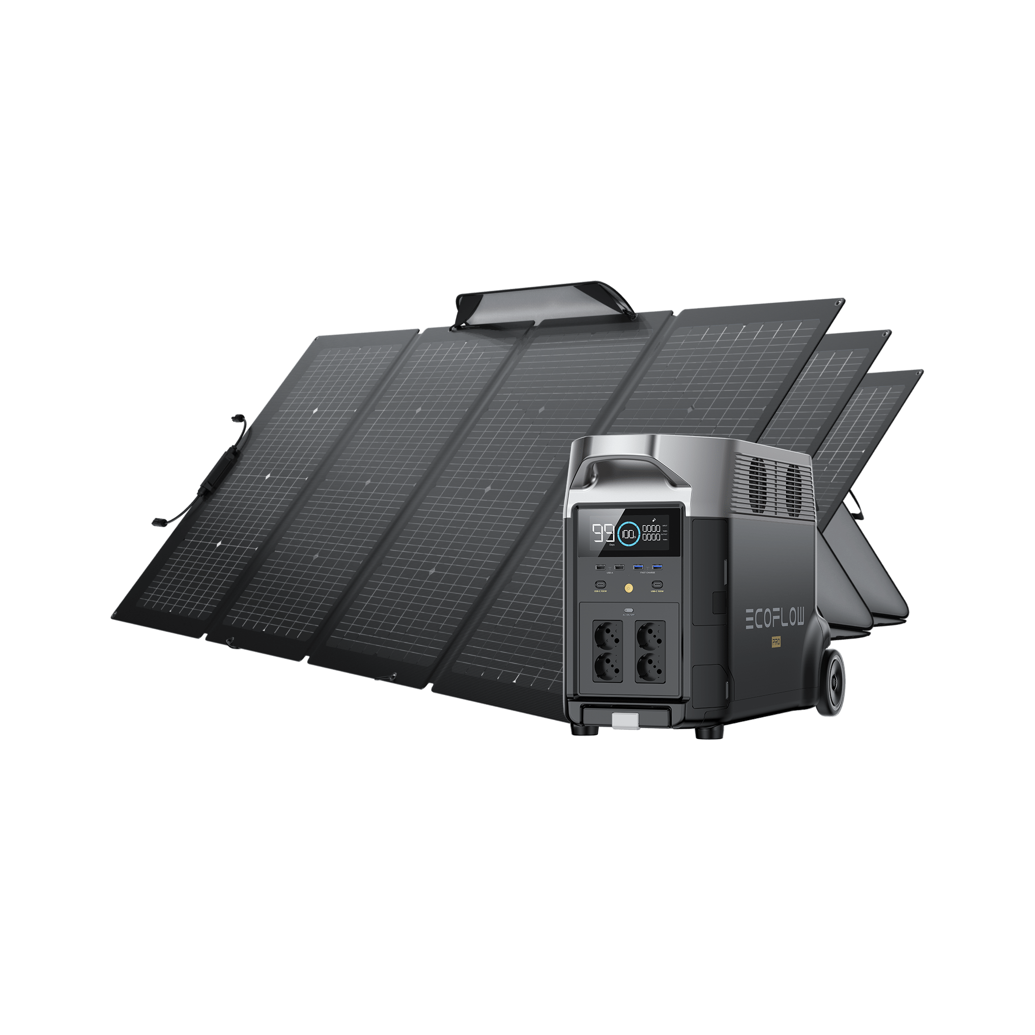 EcoFlow DELTA Pro + 220W Tragbares Solarpanel