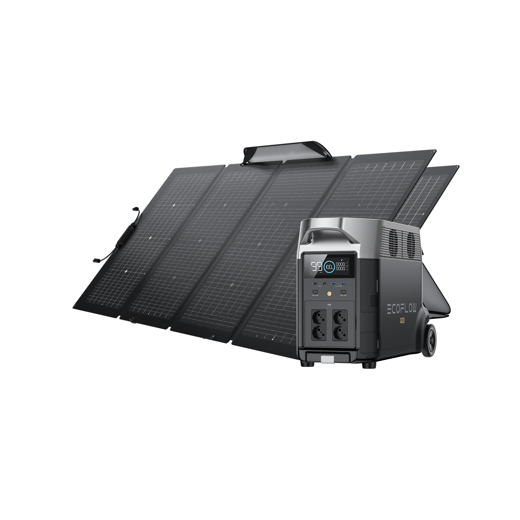 EcoFlow DELTA Pro + 220W Tragbares Solarpanel